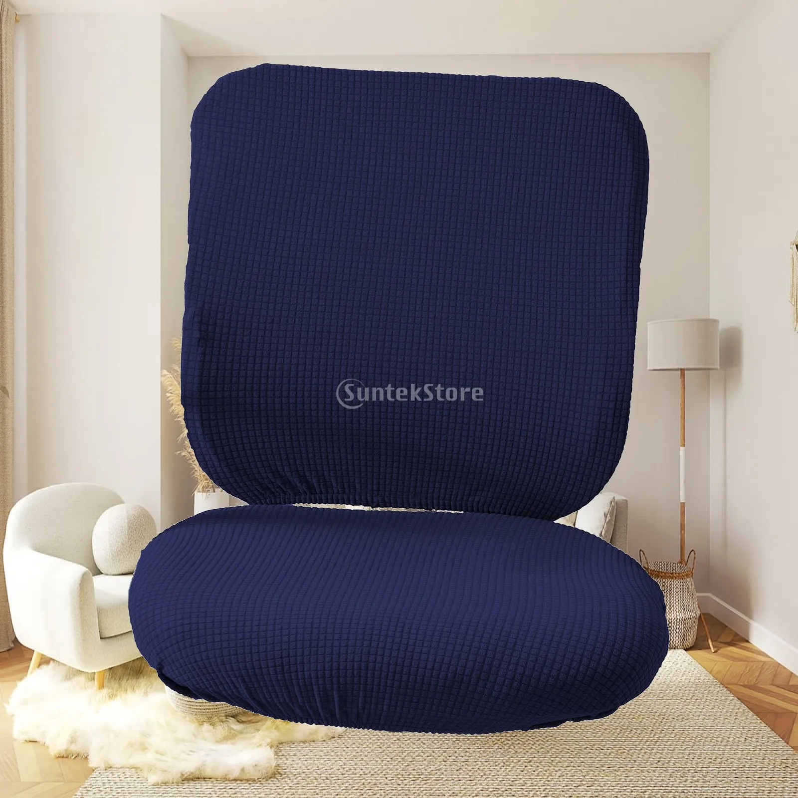 Stretchable Dining Chair Seat Cover Decorative Bar Stool Seat Slipcover