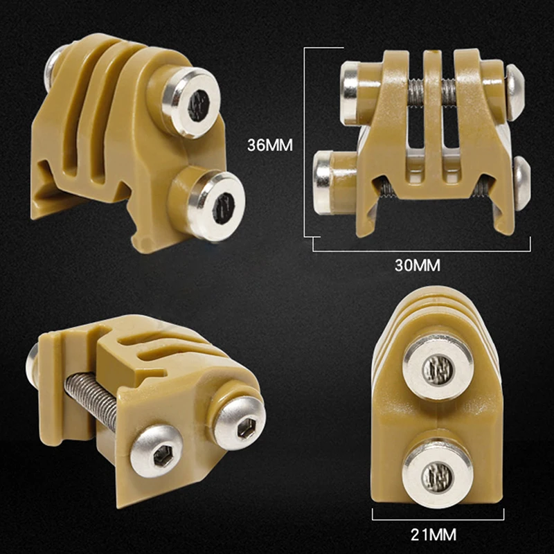 Adaptador carril Picatinny para cámara de acción táctica - imagen 4