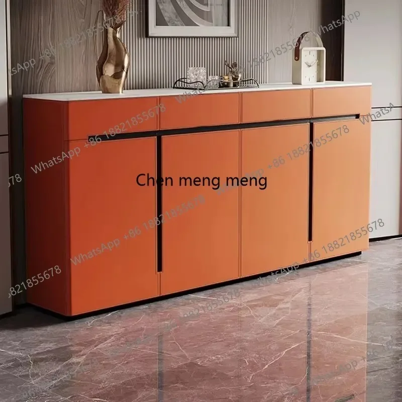 

RR Rectangle Accent Shoe Cabinets Dust Proof Nordic Closed Space Saving Shoe Cabinets Vertical European Sapateira Home Decoratio