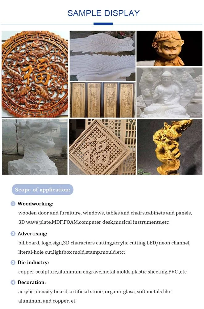 Factory Price 4 Axis Cnc Foam Engraving Woodworking Machine