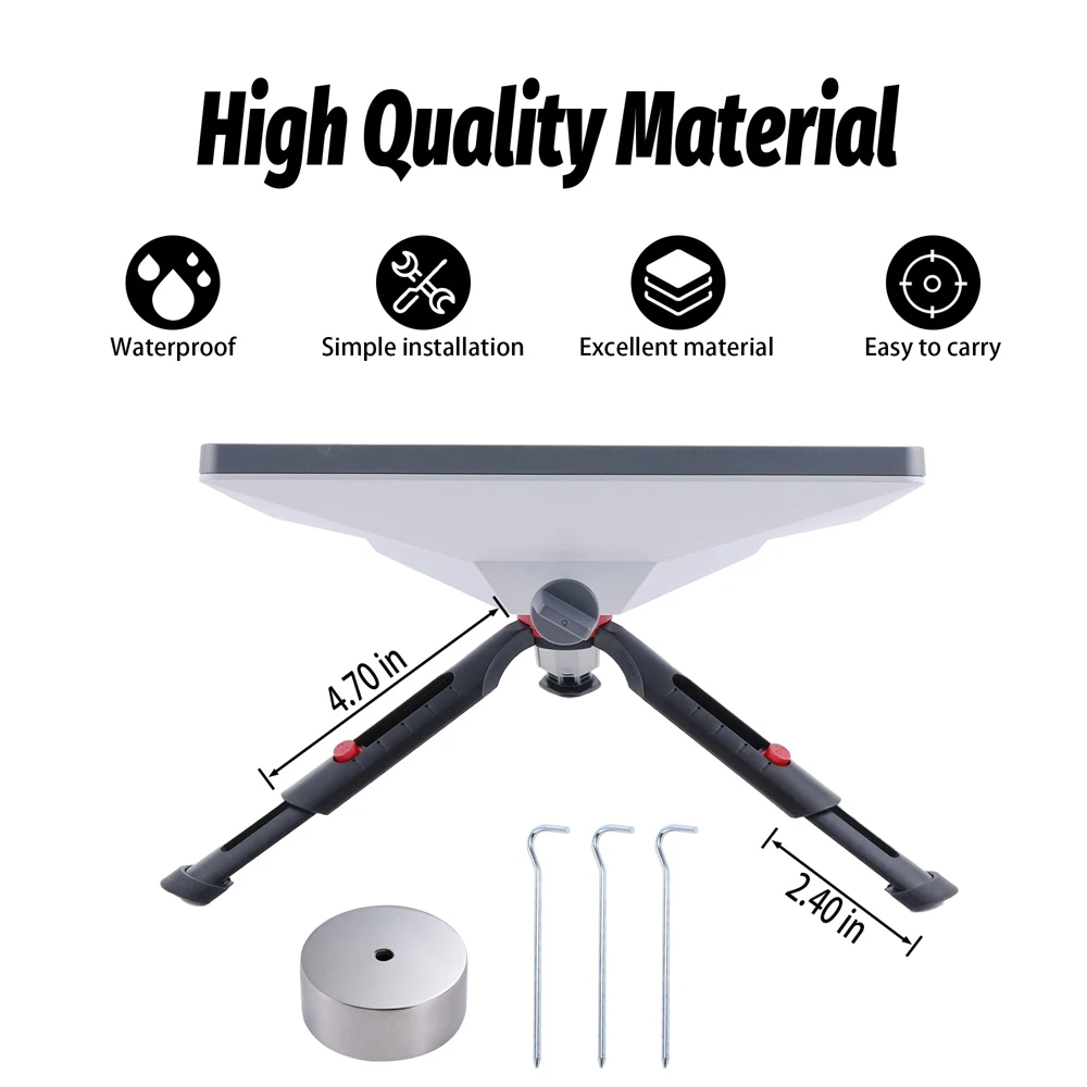 ขาตั้งกล้องปรับขนาดได้สําหรับ Starlink Mini ชุดยึดโลหะพร้อมอะแดปเตอร์ขาตั้งกล้องแบบพกพาปรับมุมได้สําหรับ Starlink Mini อุปกรณ์เสริม