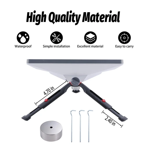 Imagen 2 del producto Trípode escalable para Starlink Mini juego de soporte de Metal con adaptador trípode portátil ángulo ajustable para accesorios Starlink Mini
