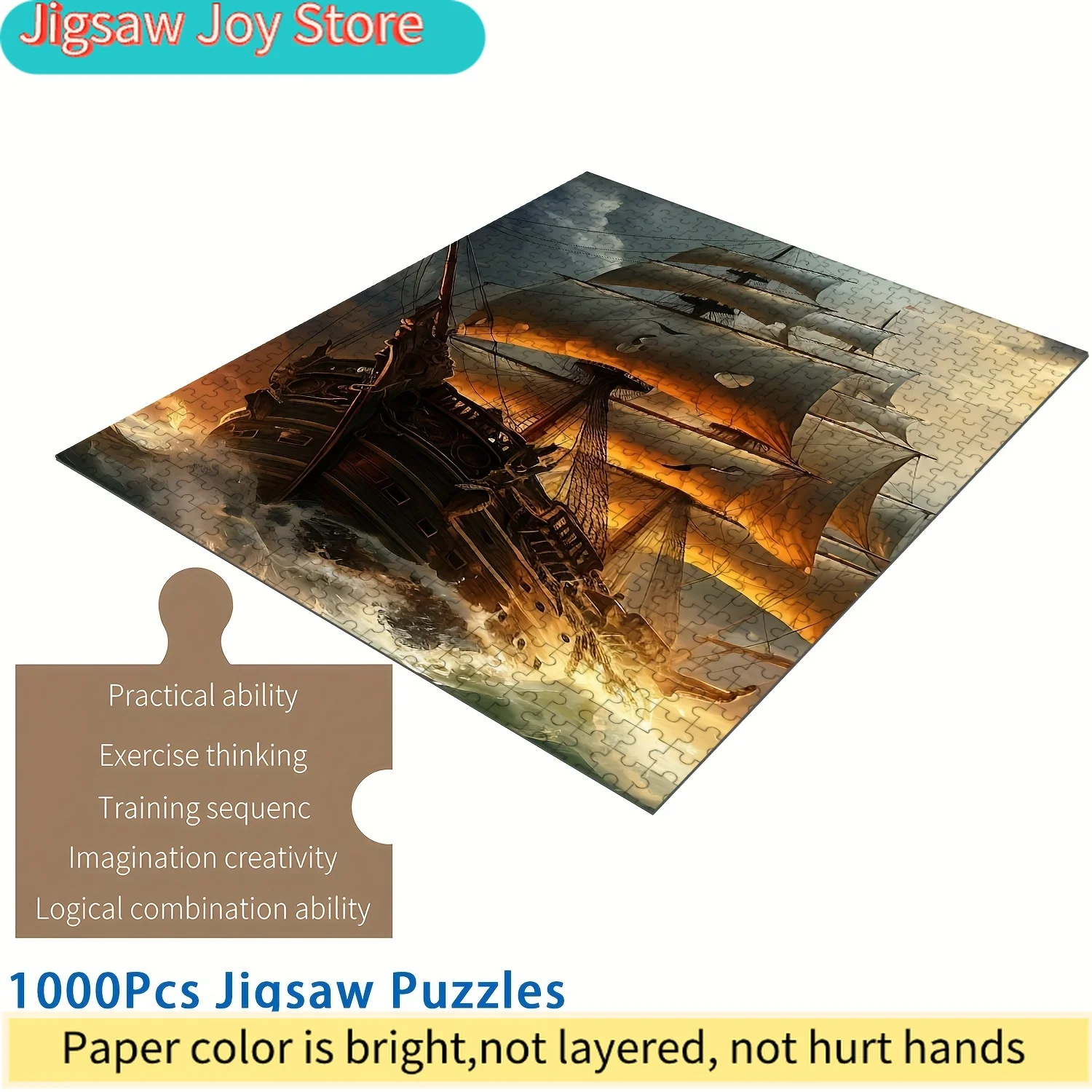 

Пазл «Карибский пиратский корабль» — высококачественная головоломка для взрослых и всей семьи, приключения с парусником, деревянная модель с деталями для сборки