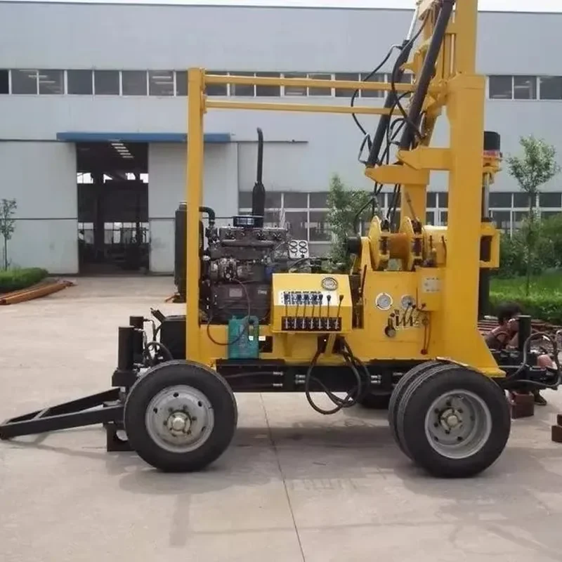 YG Hydraulic Tractor Mounted Water Well Drilling Rig Small Portable Diamond Core Drilling Rig 200m Soil Drilling Machine