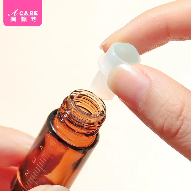 تعبئة فرعية/كرة E1-بني داكن عطر محمول عينة زجاجية مطرزة بالزيت العطري للسفر المحمول