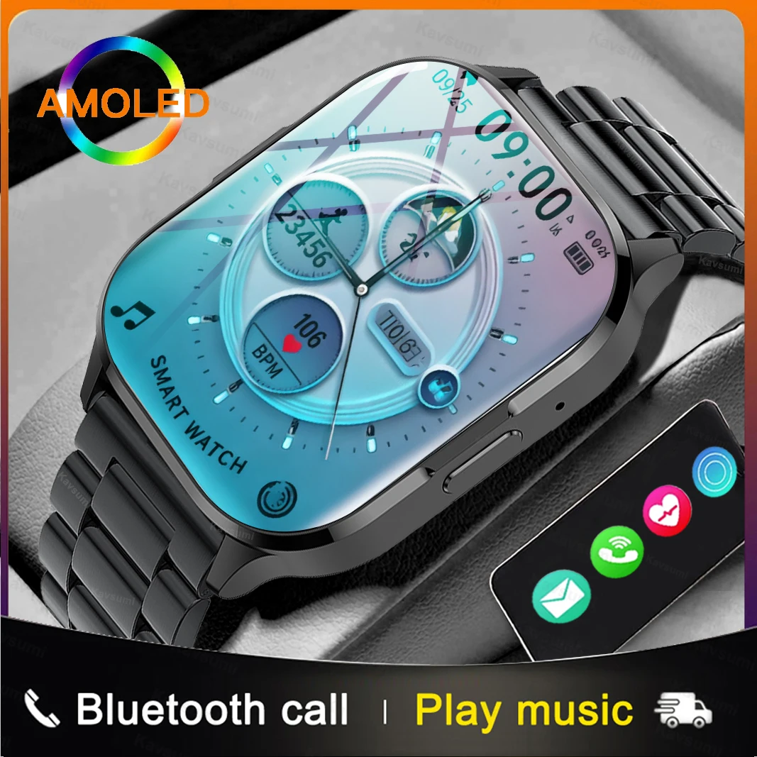 New Smartwatch Man Women AMOLED Screen Bluetooth Call  NFC Sport Watches health Sport Smart bracelet man women Smart Watch 2026