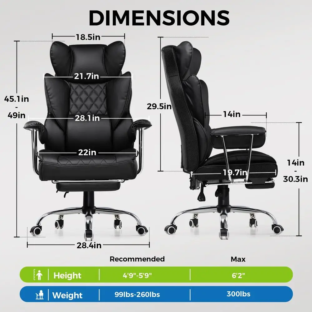 

Gaming Chair,Office Chair with Pocket Spring Lumbar Support, Ergonomic Comfortable Wide Office Desk Computer Chair with Outward