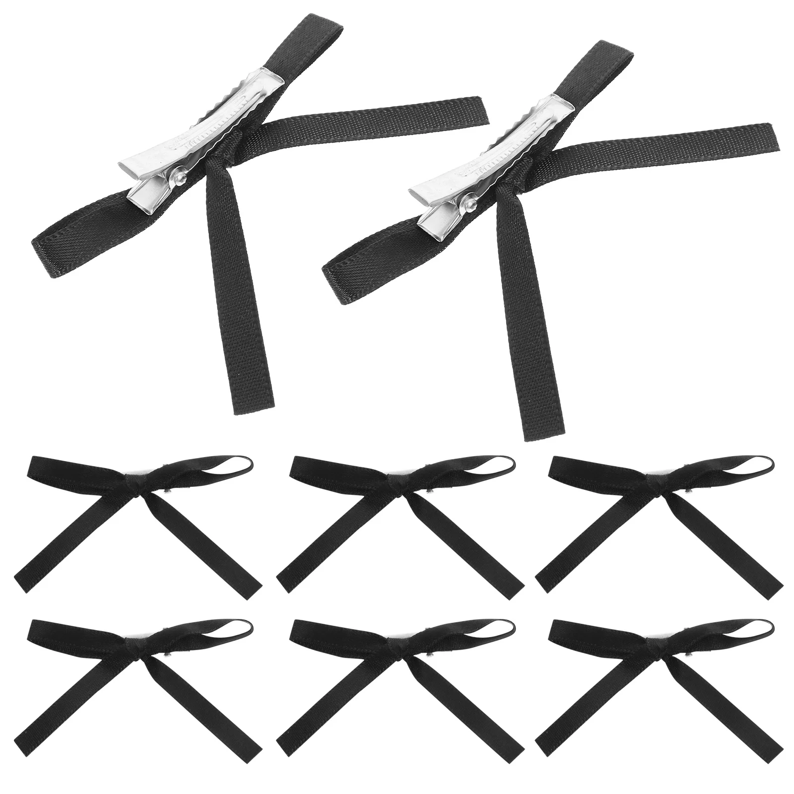 10 قطع من مشابك شعر على شكل فيونكة للفتيات، أقواس زخرفية لطيفة، مادة آمنة تدوم طويلاً، لون كلاسيكي، إكسسوارات حفلات أعياد الميلاد