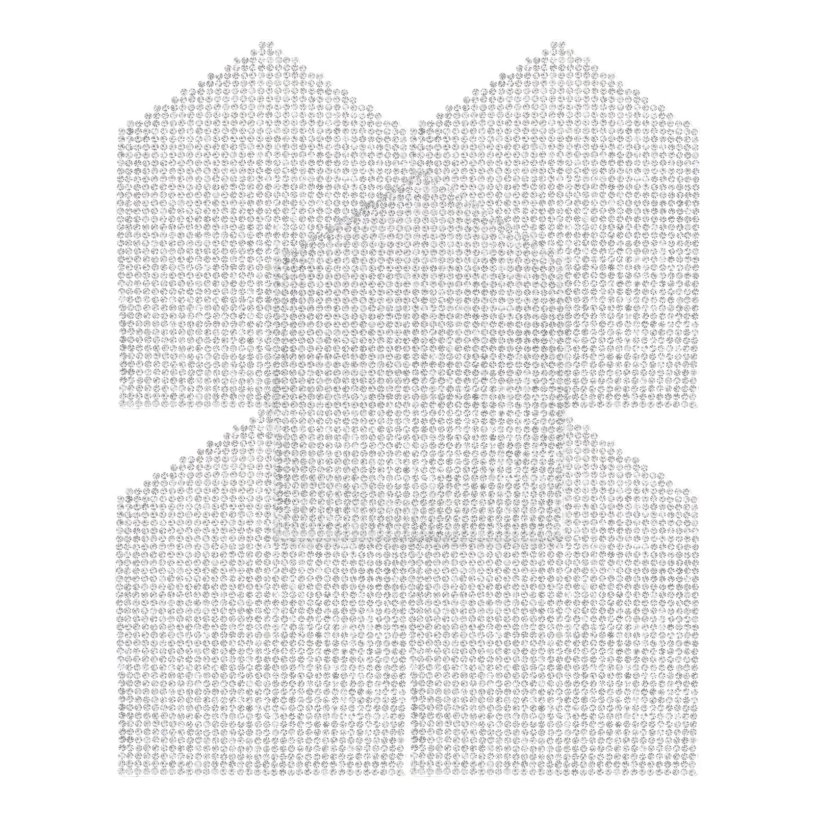 

5Pcs Rhinestone Patches Heat Transfer Decals for Jeans Jackets DIY Clothing Accessories Crystal Applique Rhinestone Iron on