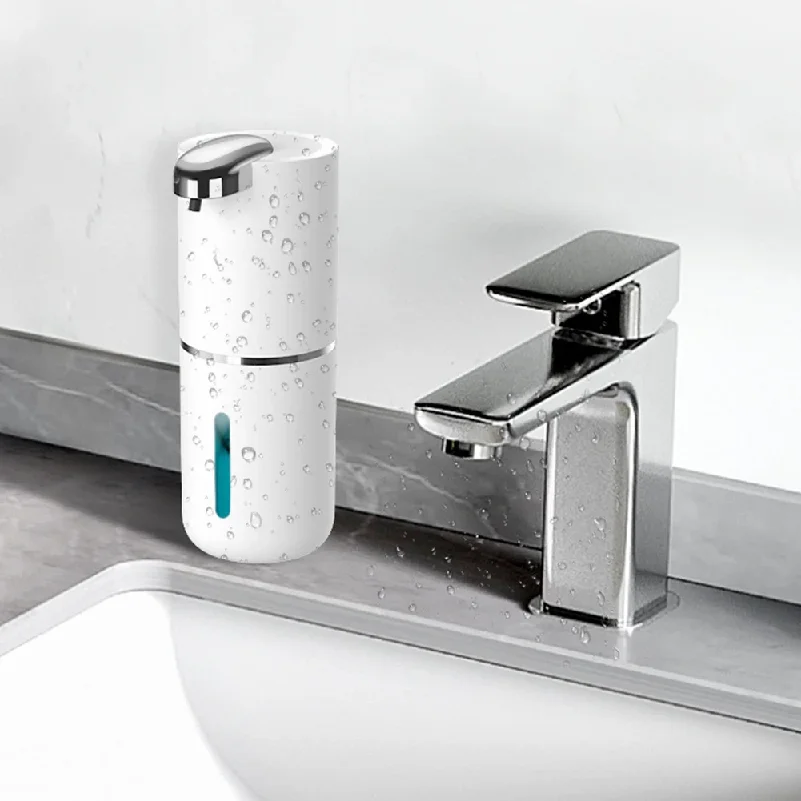380ml Electric Sanitizer Dispenser Wall Mounted Touchless Foam Soap Dispenser USB Charging Infrared Sensor for Bathroom Kitchen