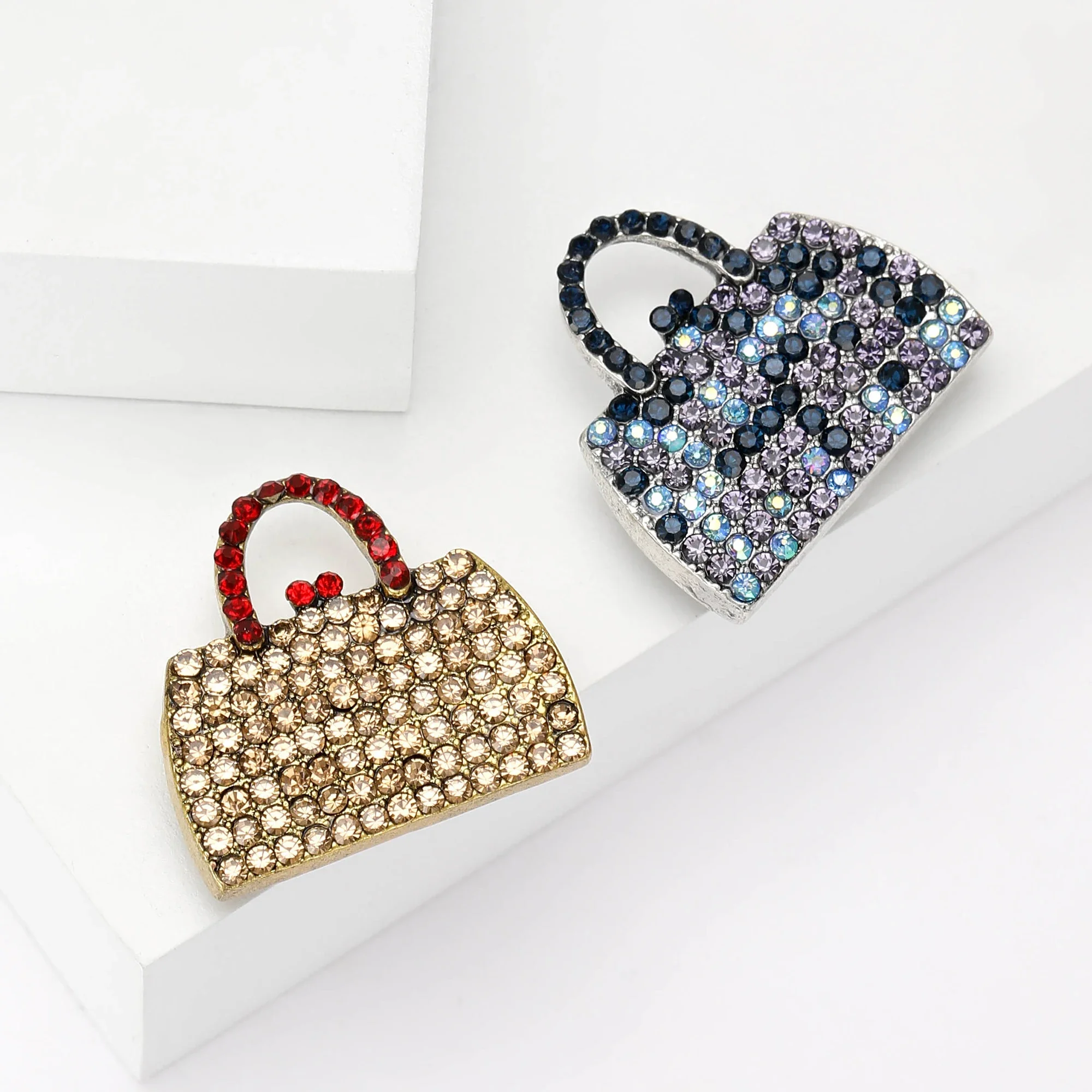 Rhinestone Bag Pins for Women Unisex Glass Daily Supplies Brooches  Event Party Backpack Decoration Clothes Accessories