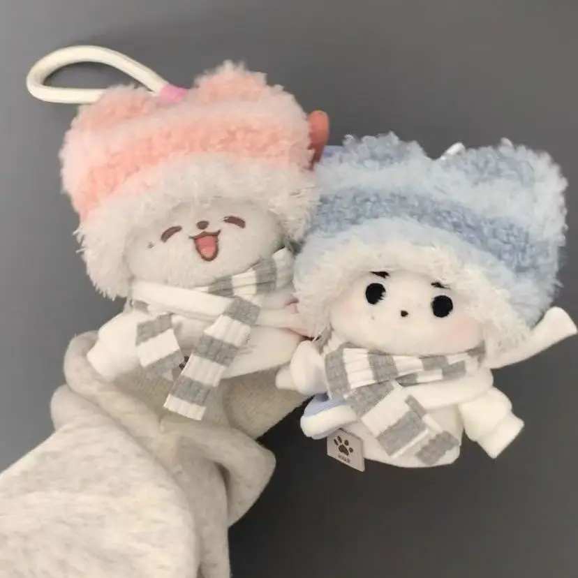 Niedliches Kawaii-Puppenkleidungsset aus Baumwolle, geeignet für 10 cm/20 cm große Baumwoll-Plüschtier-Ersatzkleidungsset