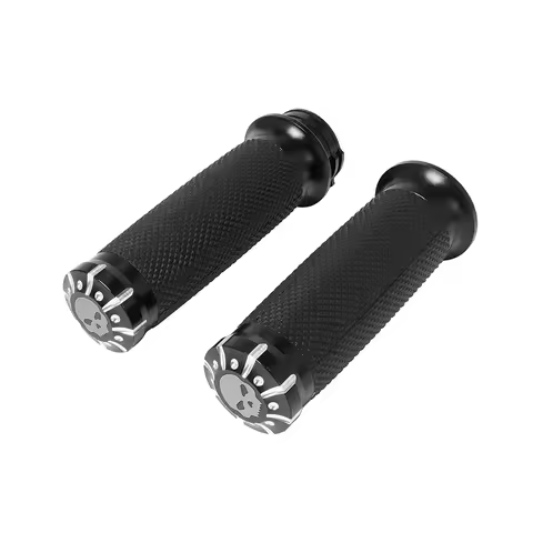 1" Handlebar Hand Grips For Harley Touring Sportster XL 1200 883 Dyna Softail VRSC Street Glide Fat Boy Aluminum Handlebar