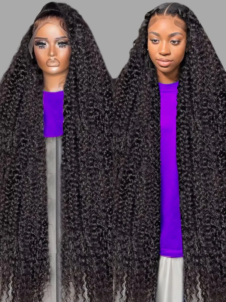 

Парик с фронтальной вставкой 13x4/13x6 HD Deep Wave, бразильские волосы, 40-46 дюймов, Jerrly Curly Water Wave, кружевной фронтальный парик из натуральных волос для женщин, плотность 300%