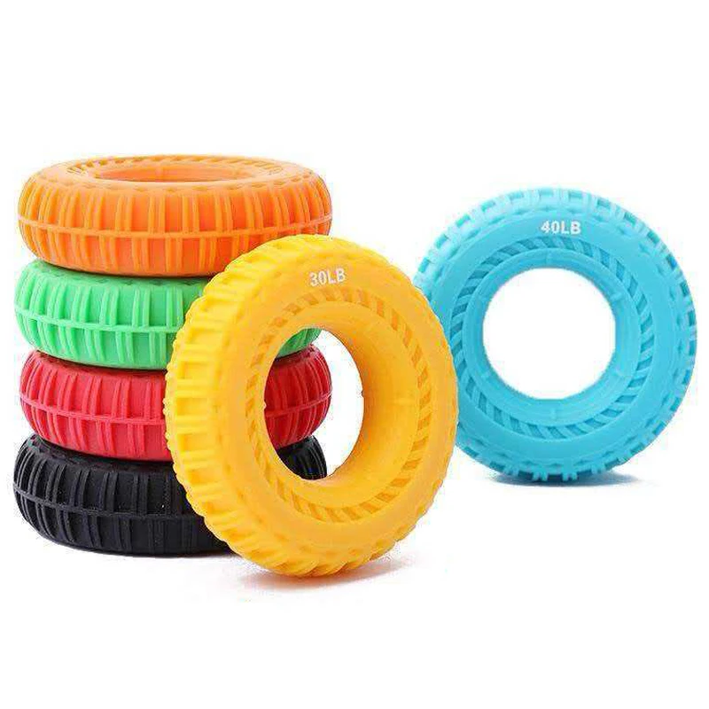 Finger Exerciser & Hand Strengthener Grip Trainer Silicone Rings Rehabilitation Stress Relief Occupational Therapy Gifts