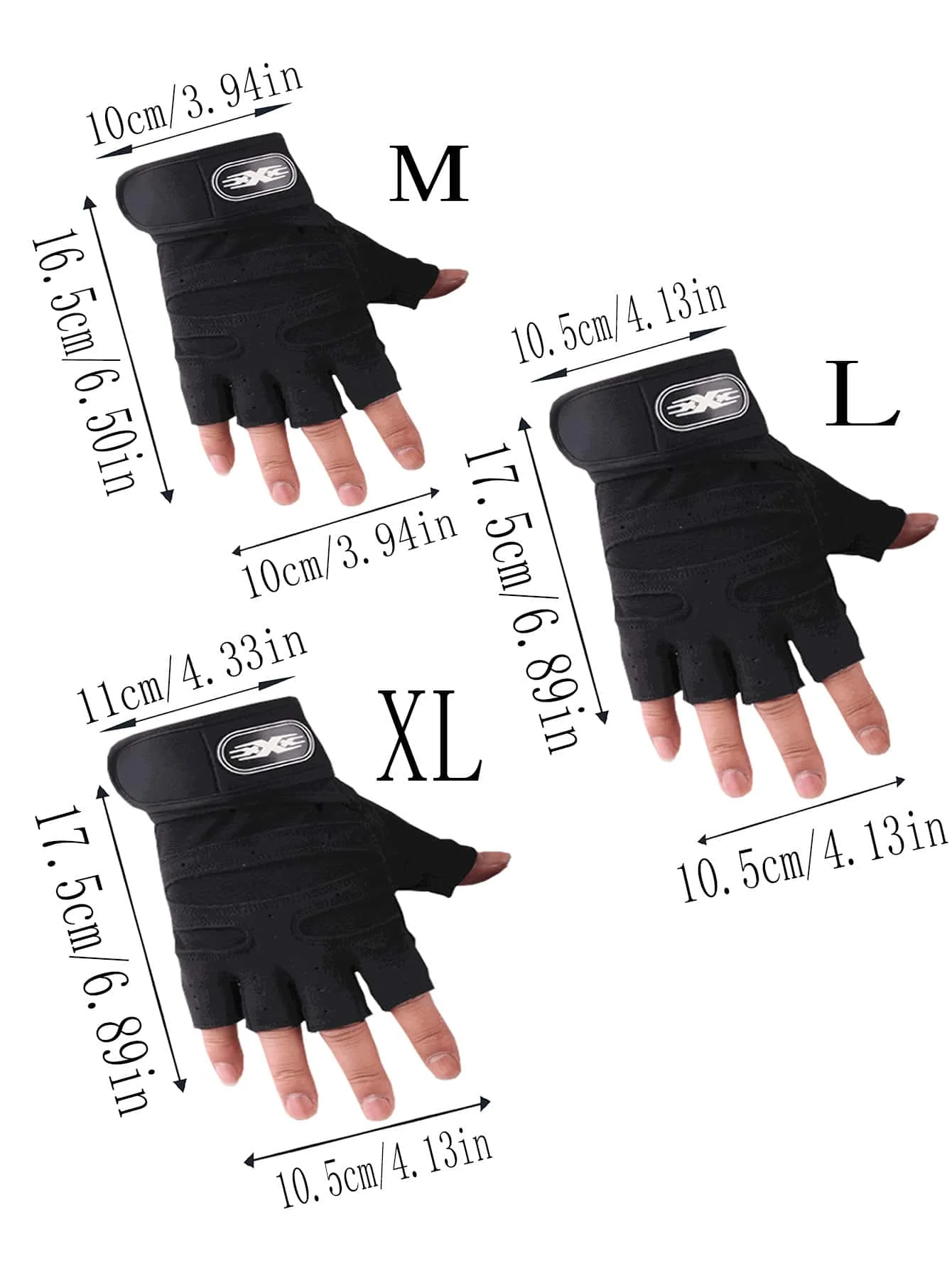 اللياقة البدنية، مضاد للانزلاق، مقاوم للاهتراء، ركوب الدراجات في الهواء الطلق، تسلق الجبال، تسلق الصخور، قفازات نصف إصبع قابلة للتنفس، قطعة واحدة #5