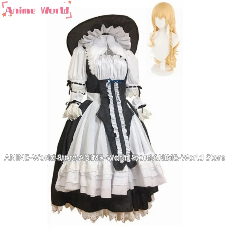 

Kirisame Marisa Curiosities of Lotus Asia Cosplay Costume Size Halloween Any Size Wig DF DF