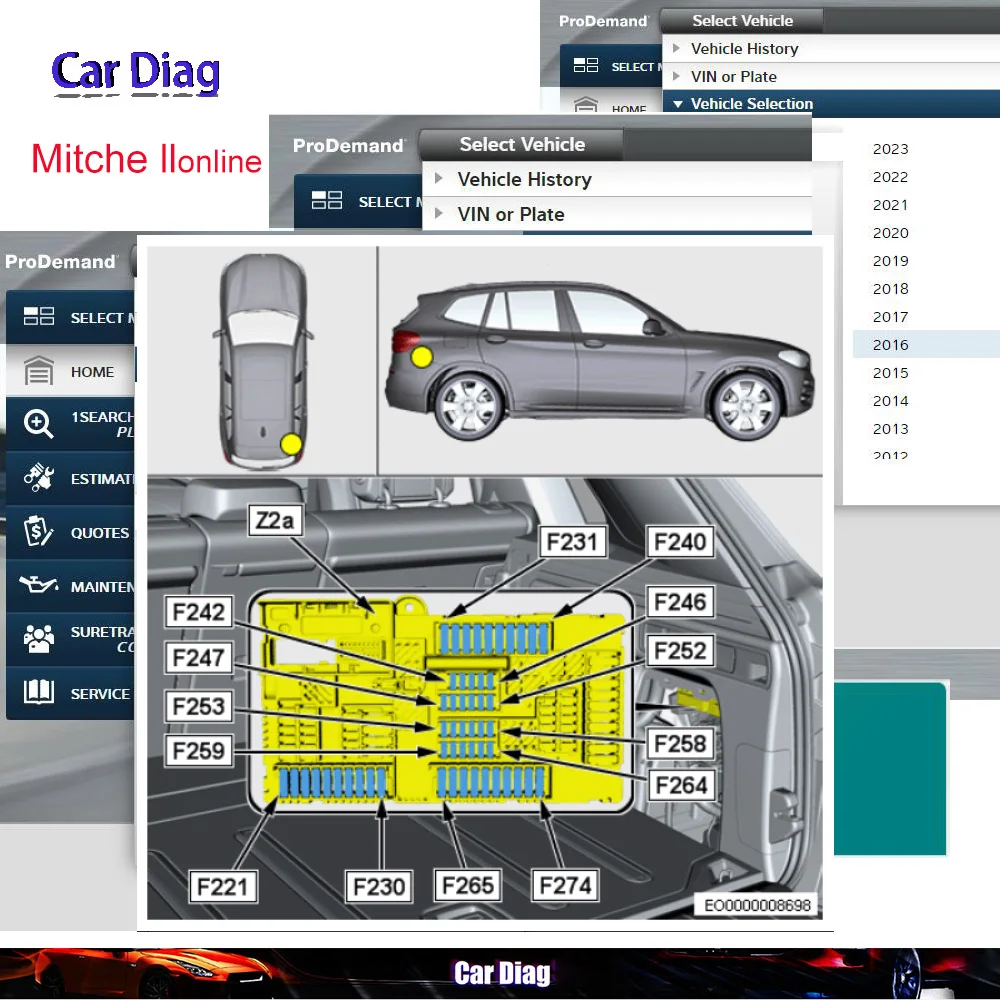 2027 Online AUTO Repair Software For Mit-che ll Car Data Shop Management Alldata Support Computer And Mobile Phone Login Alldata