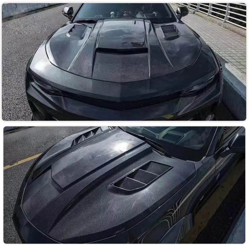 Osłona maski silnika samochodowego do Chevrolet Camaro Coupe 2016 2017 2018, przednia maska silnika z włókna węglowego, osłona maski silnika, zestaw