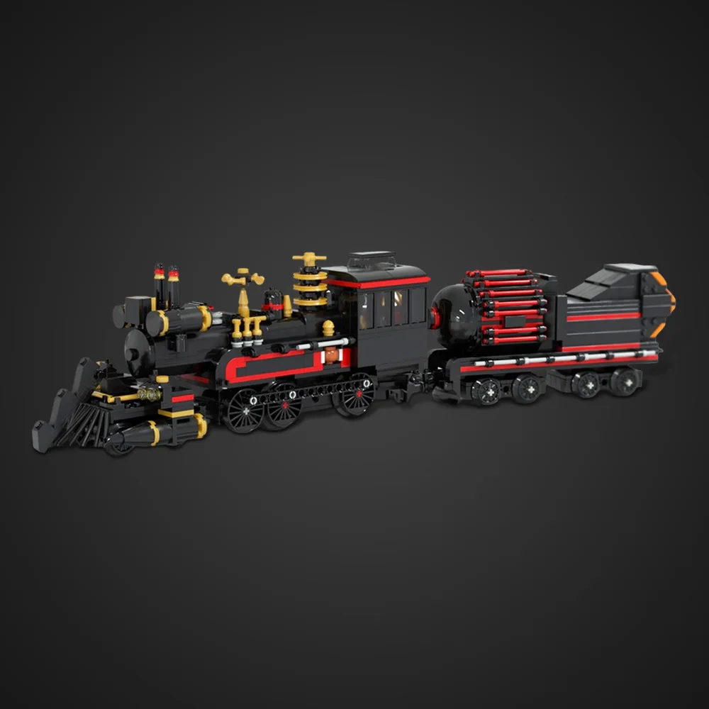 

MOC Back Future Jules Verne Time Train Building Block Model Steamed Train Traveling Machine Bricks Assembly Toys Kids DIY Gifts