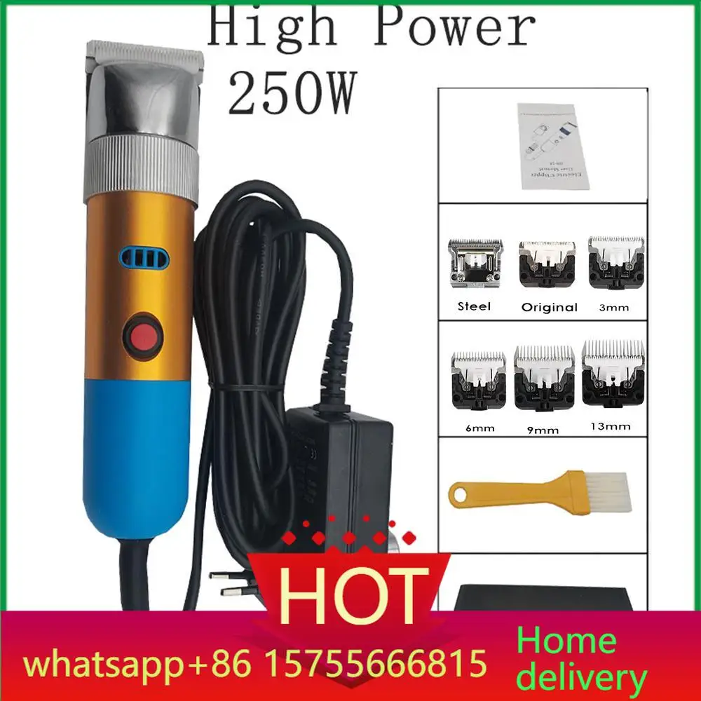 

High Power 250W Dog Hair Clipper Professional Pet Clippers Shaver Electric Scissors Grooming Trimmer Cat Sheep Haircut Machine