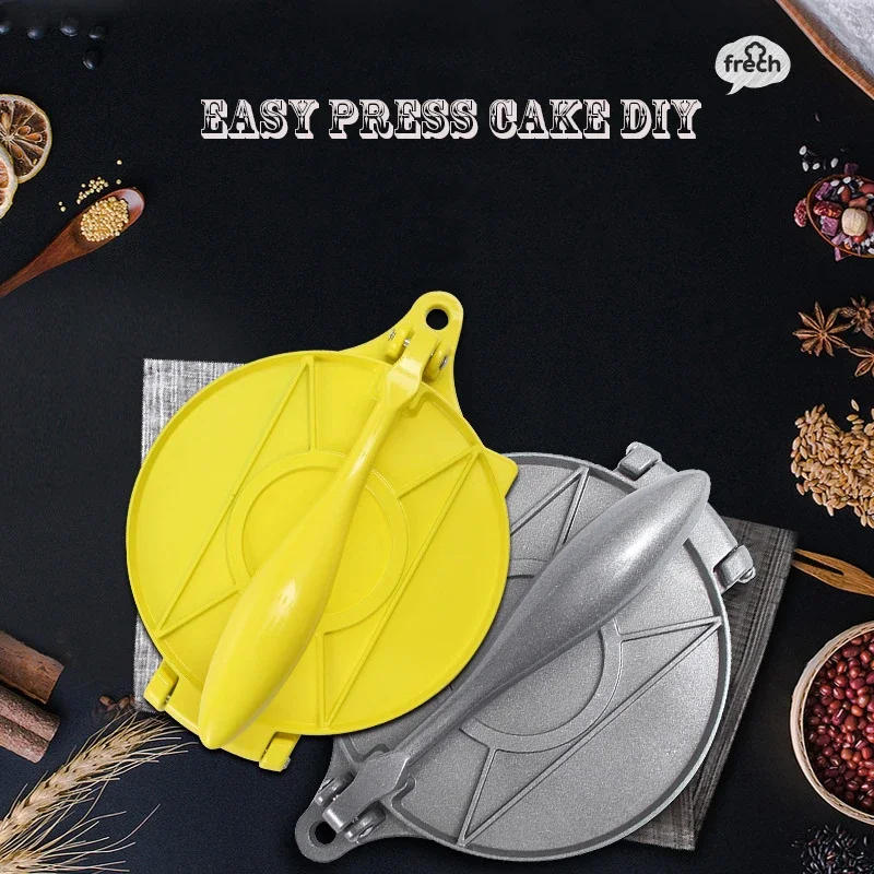 

Алюминиевый пресс для мексиканских тортов из нержавеющей стали, многофункциональный ручной пресс для тортильи, формирователь теста, кухонные инструменты, кухонные гаджеты