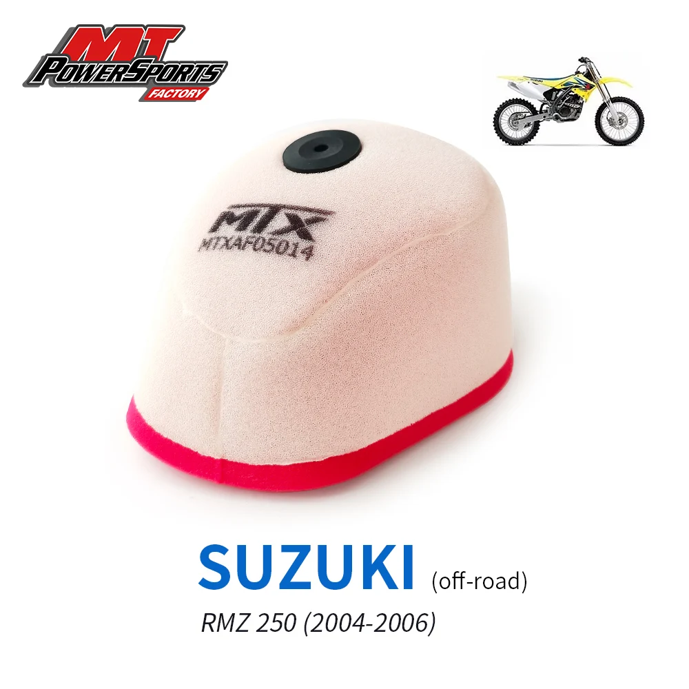 

Воздушный фильтр двигателя мотоцикла, двойная поролоновая губка, подходит для Suzuki RMZ 250, фильтр для мотокросса