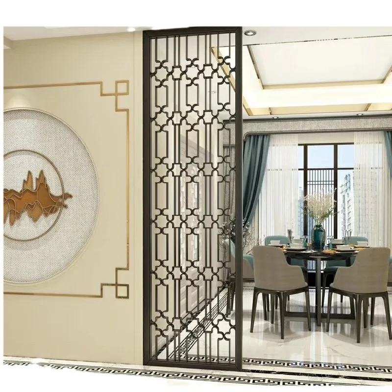 

Modern, simple, aluminum screen hotel, aluminum alloy, screen, light luxury