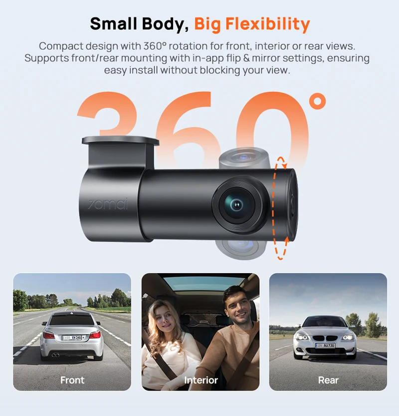 70mai M310 Plus 3K Dash Cam with Parking Monitor