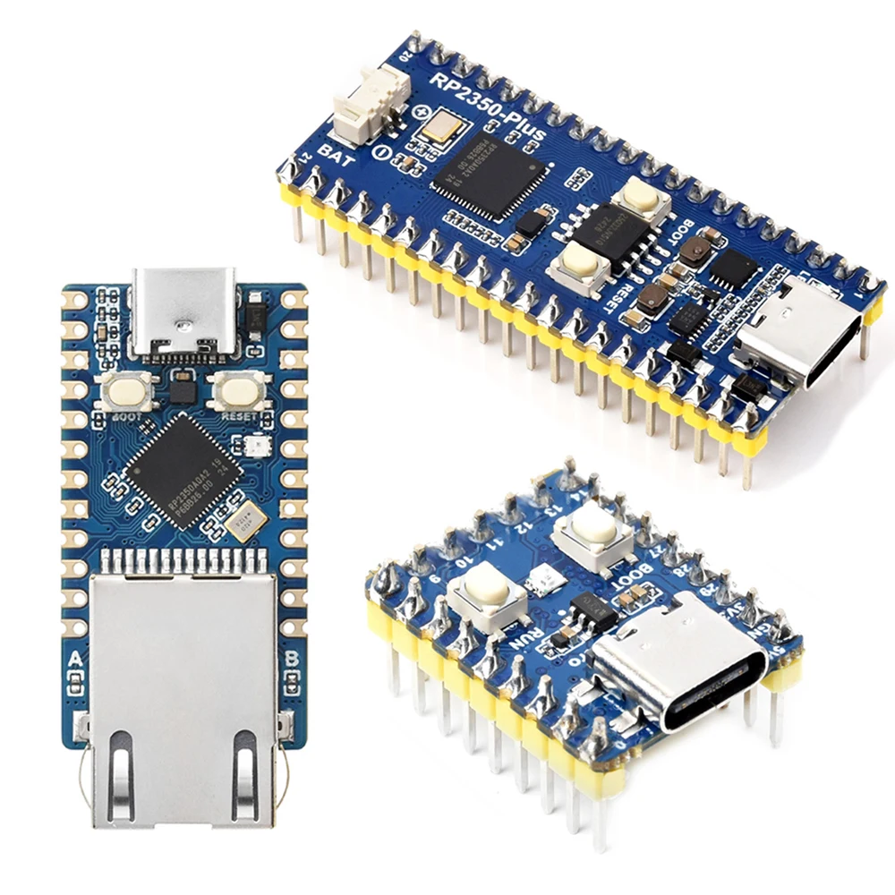 RP2350-Zero/RP2350-Plus/RP2350-ETH Mini Development Board Microcontroller Type-C RP2350 Zero Plus ETH Board For Raspberry Pi