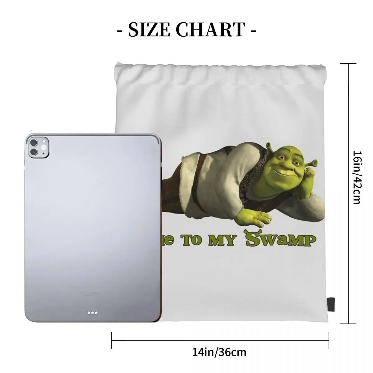 Come To My Swamp - Shrek Backpacks Portable Drawstring Bags Drawstring Bundle Pocket Storage Bag BookBag For Travel Students