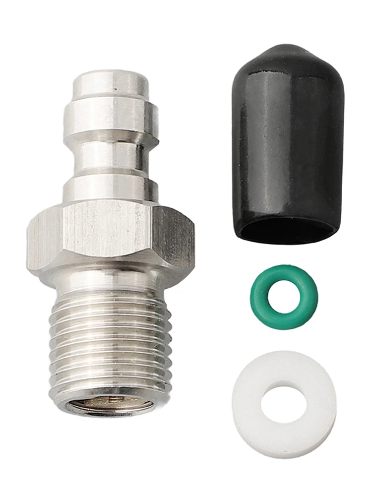 

1PC 8mm Quick Connect Valve PCP Filling Valve With Filters M10*1 1/8NPT 1/8BSPP Male Thread Connector High Pressure Pumps