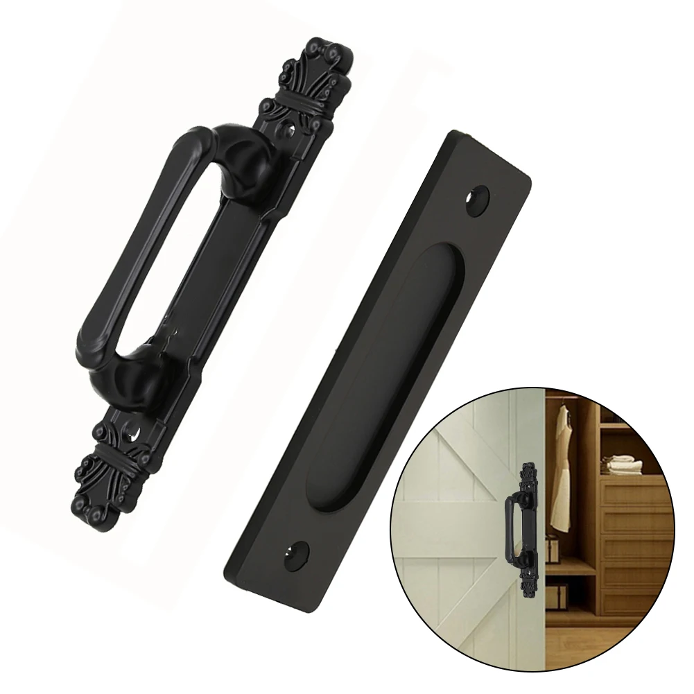 Comfortable Grip For Home For Office Barn Door Hardware Set Furniture Pull Handle Carbon Steel Comfortable Grip