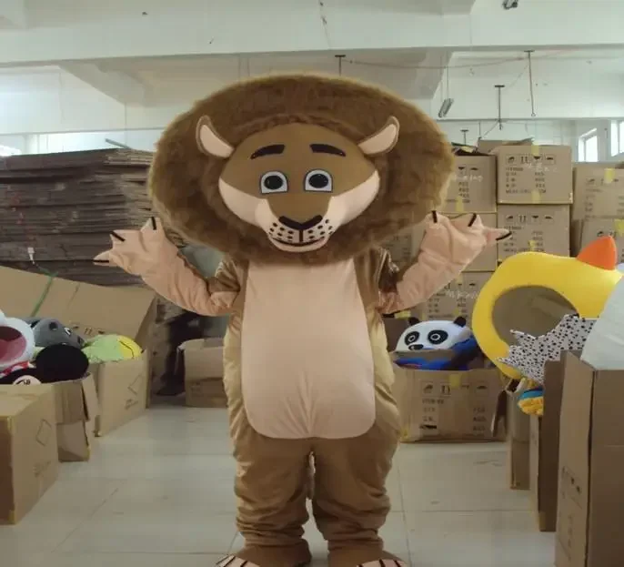 Cosplay Lion Cartoon characte mascotte Costume cerimonia pubblicitaria Fancy Dress Party Animal carnival stage esegui oggetti di scena