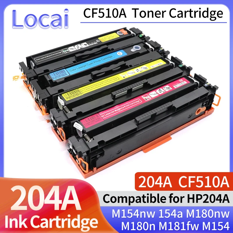 204A Toner cartridge CF510A CF511A CF512A CF513A for HP M154nw 154a M180nw M180n M181fw M154 laser Printer toner cartridge