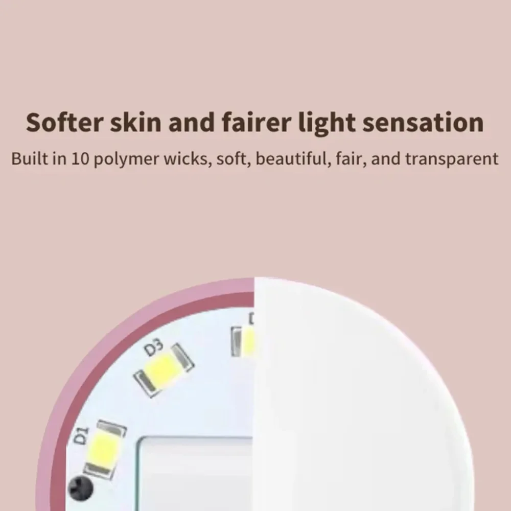 Mini anel de luz portátil para selfie - LED Flash Phone Lens Light USB