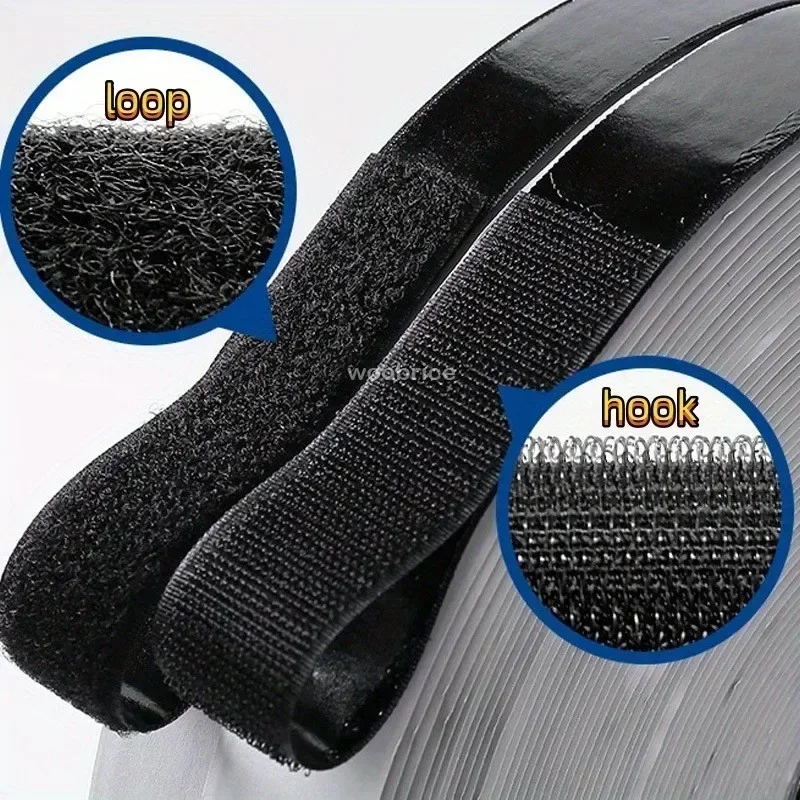 Self Adhesive Scratch Sticker Attache Scratch Hook and Loop Fastener Nylon Sticker Disks Velcros Tape Sewing Adhesive with Glue