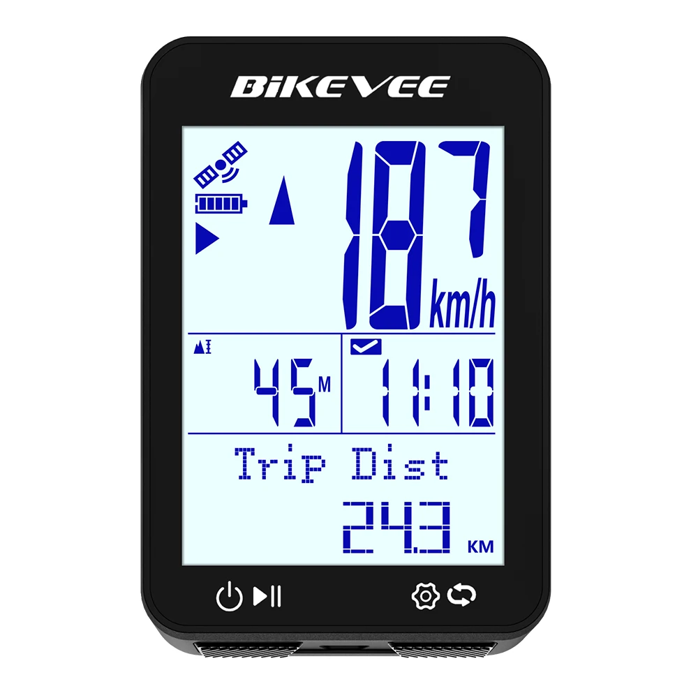 AliExpress Bikevee GPS Bicycle Computer Wireless Cycling Speedometer Odometer Rate Stopwatch 8 Languages with Backlight Bike Accessories