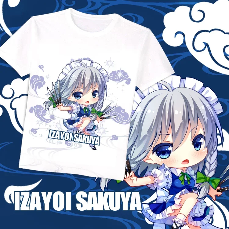 Game Touhou Project Cosplay Anime T-Shirt Cute Men Women Cartoon 3D Print t shirts Harajuku Short Sleeve Y2k Top Summer Clothing