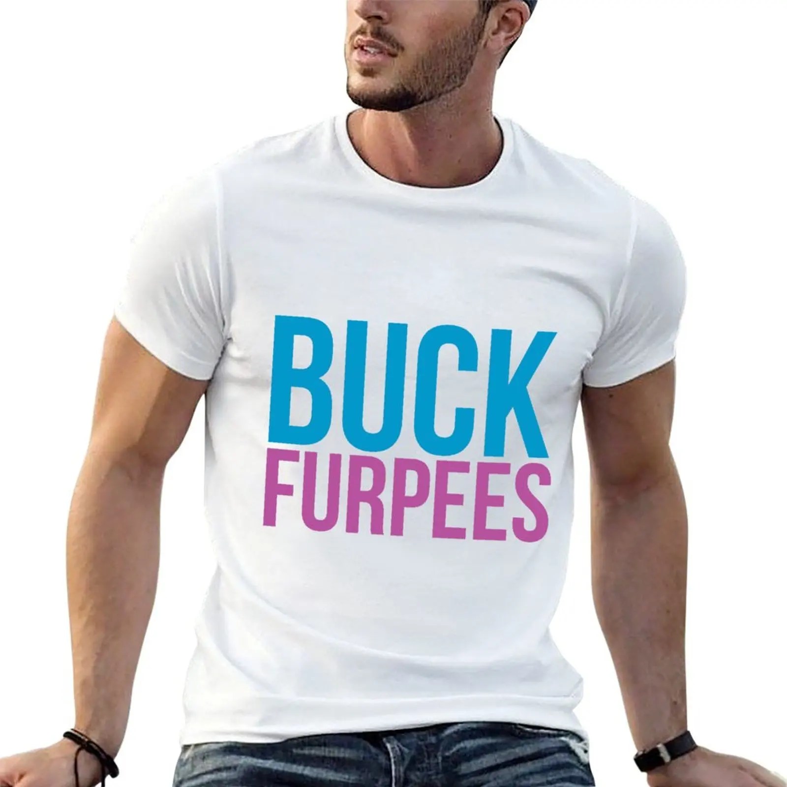 Бак фурпес Футболка синий архив аниме одежда графика футболки для мужчин