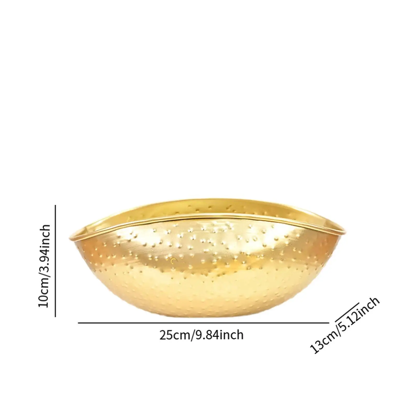 Golden Bowl Planter Artificial Bouquet Pot Remembrance Gift Decorative Artwork