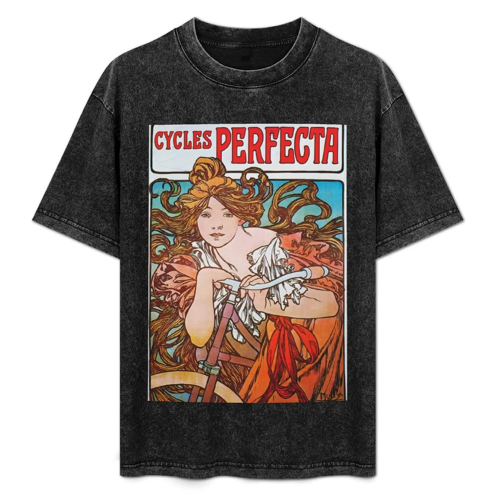 

Alphonse Mucha - Cycles Perfecta T-Shirt UV Sun Protection Tee Shirt