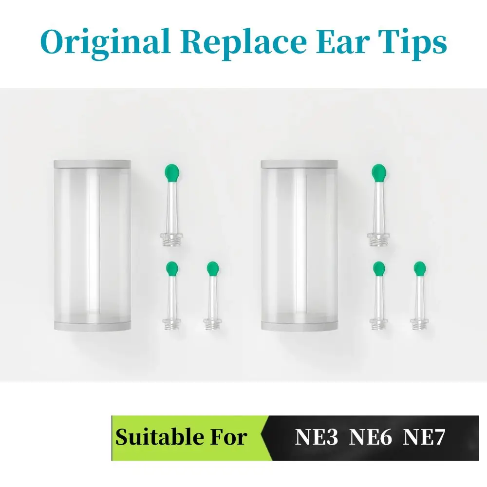 Original Replacement Tips for NE3 NE6 NE7 Visual Ear Stick Tool Silicone Head Cover Nonslip Protector Ear Spoon Only
