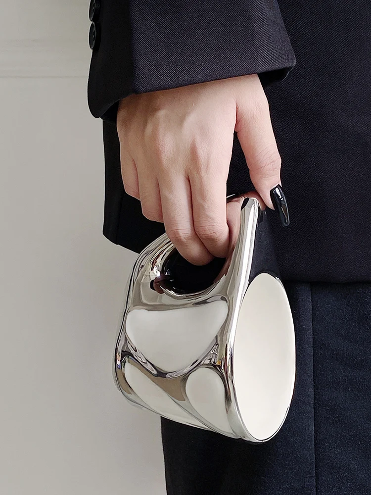 

300ml Ceramic Coffee Mug Silver White Splicing Style Texture Cup European Personality Household Office Mug Send Friend Gift