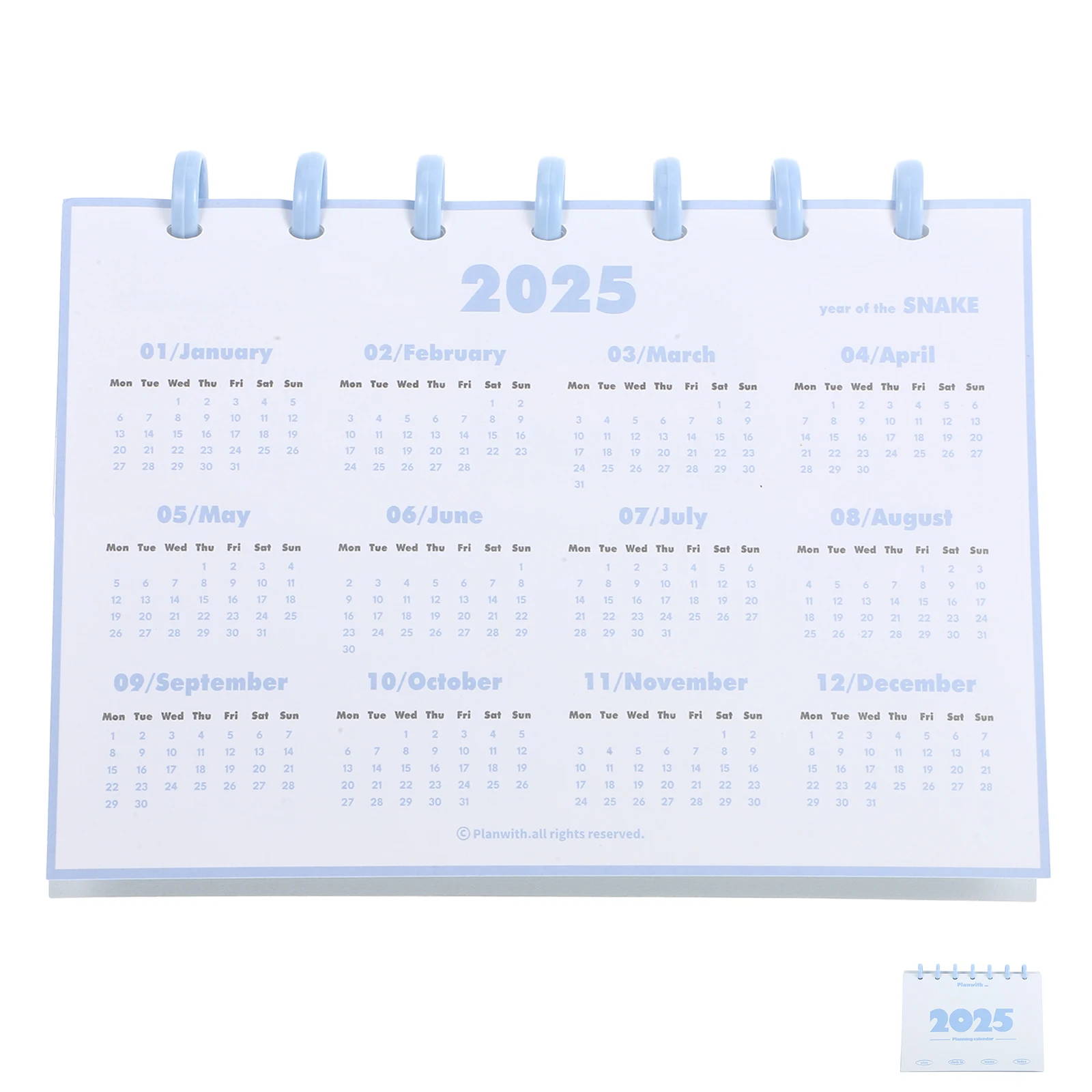 

2025 Desk Mushroom Button Calendar Monthly Planner Office Supplies Small Calendars Multifunctional Days Tracker