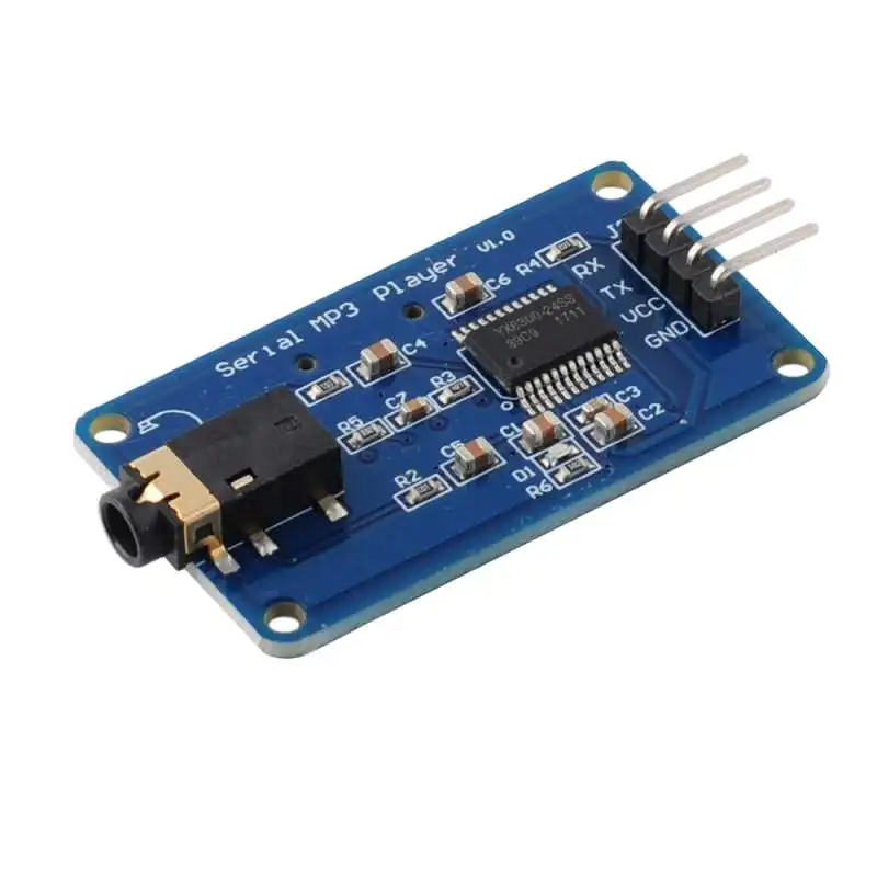 RCmall 10 Buah YX5300 Modul Pemutar Musik MP3 Seri Kontrol UART UNTUK Arduino AVR ARM PIC CF MicroSD SDHC UART TTL Mendukung MP3 WAV