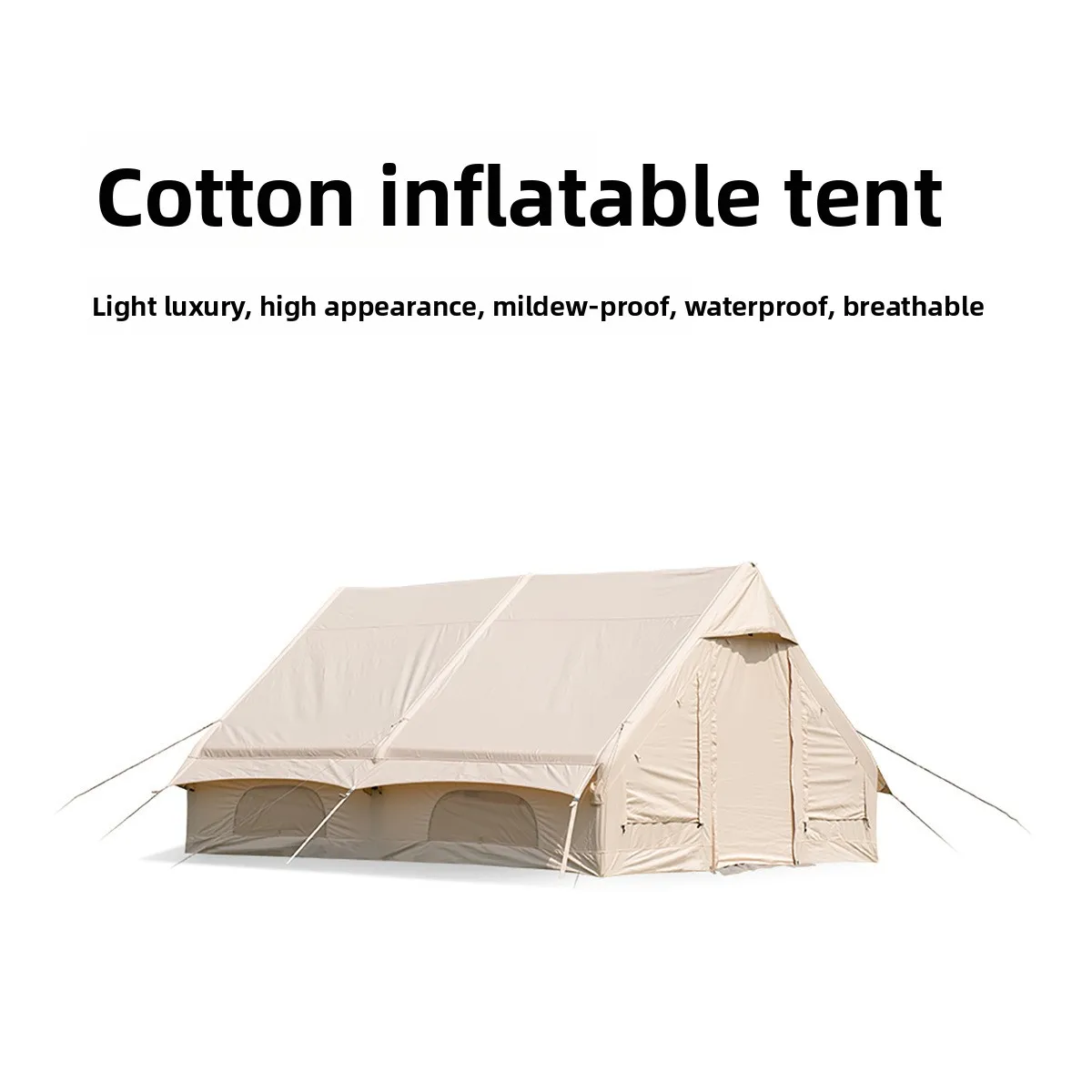 Multi-person spring outing camping cotton tent outdoor camping thickened thermal insulation disaster relief tent inflatable tent