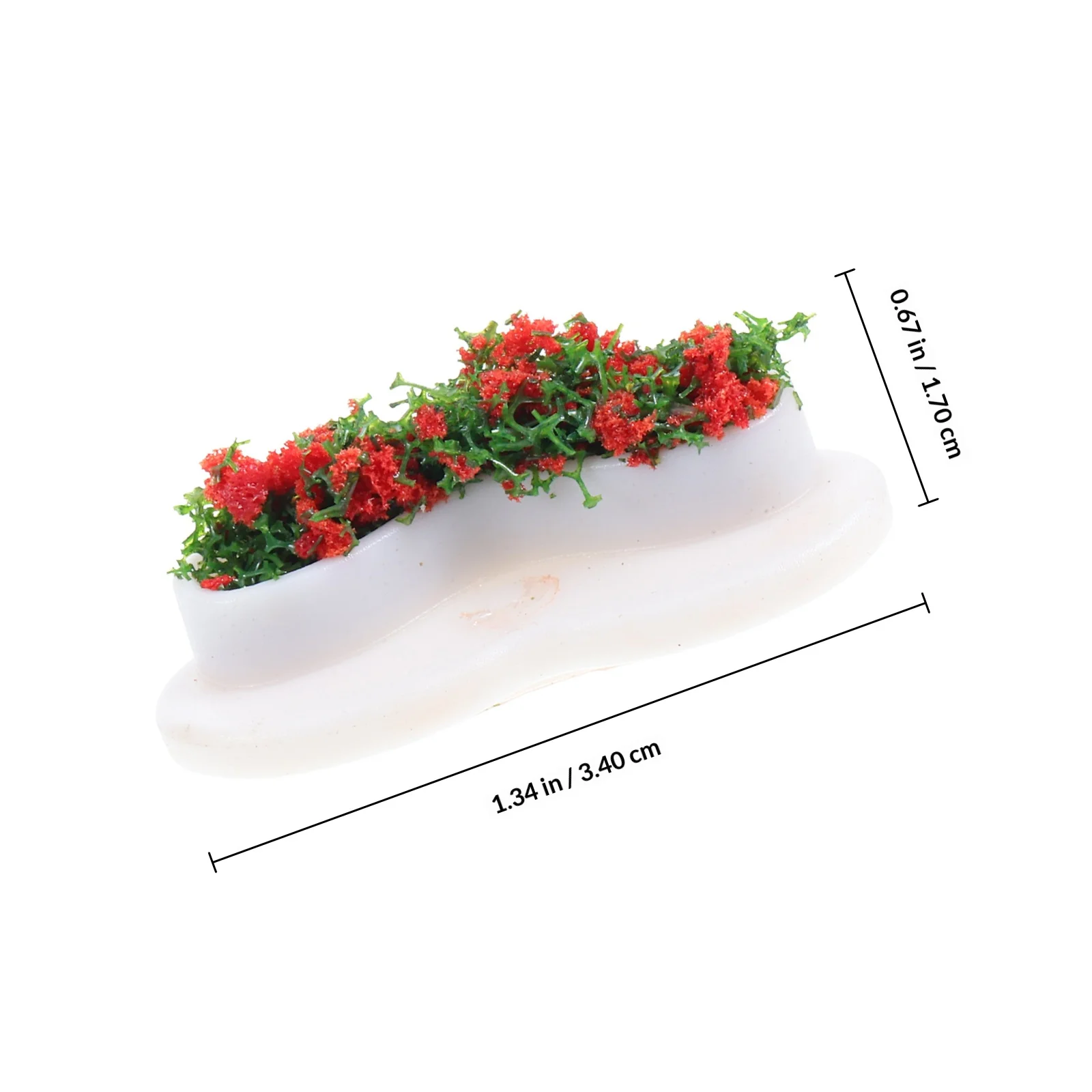 10-teiliges Mini-Kunstblumen-Set für Puppenhaus-Landschaftsgestaltung, kreative Parkbank-Dekoration, Simulation von Miniaturpflanzen, Arrangement, Mikro