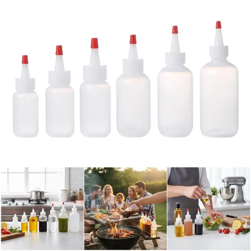 30 peças garrafas apertar para cozinha, vedação à prova vazamento, design ombro redondo, dispensadores multiuso 37jd