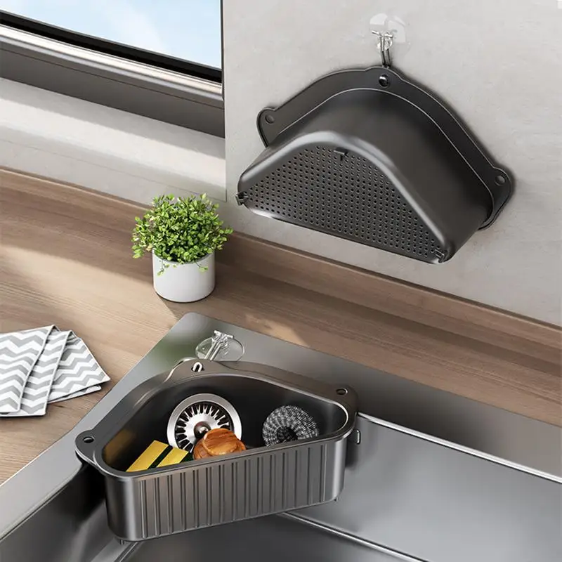 Garbage Bag Storage Box Cling Film Container Wall Mounted Trash Bags Holder Kitchen Plastic Bags Dispenser  Drains Strainers